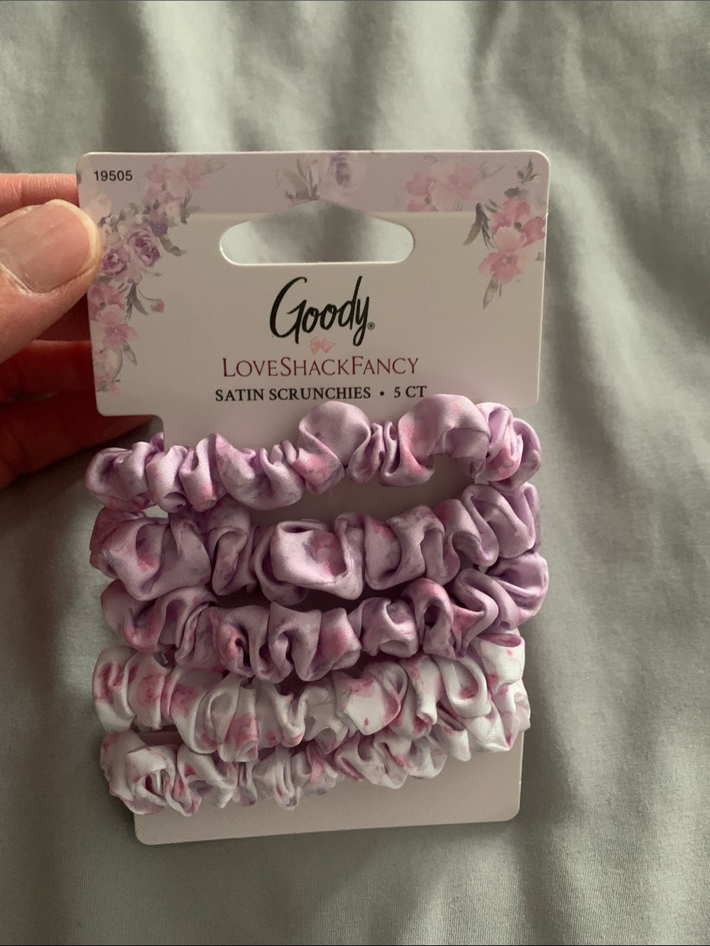 NWT LoveShackFancy x Target Goody purple 5-pack scrunchies